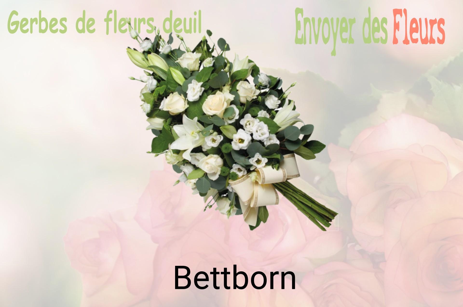 Gerbe de fleurs de deuil livrée à Bettborn